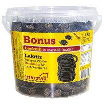 Marstall Bonus hestebolcher Lakrids 1,5kg.