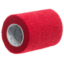 Prowrap 10x450cm. selvklæbende og åndbar bandage Rød